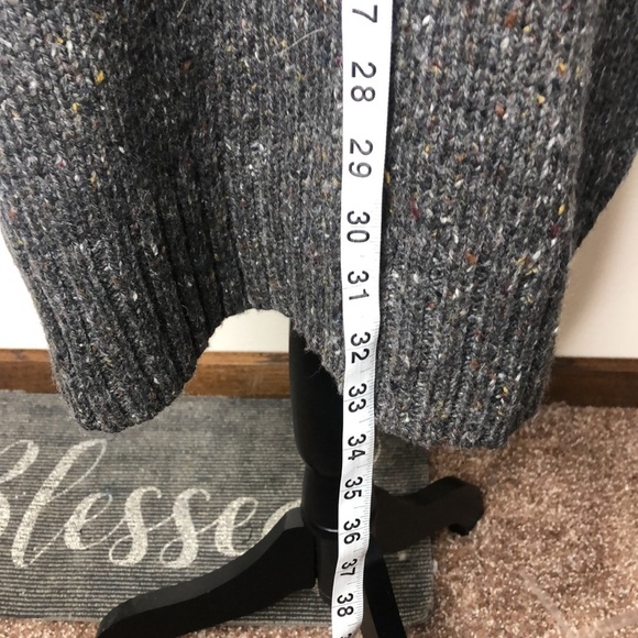 NWT RuffHewn women’s grey/red/white cowl neck sweater size Large - Picture 8 of 11